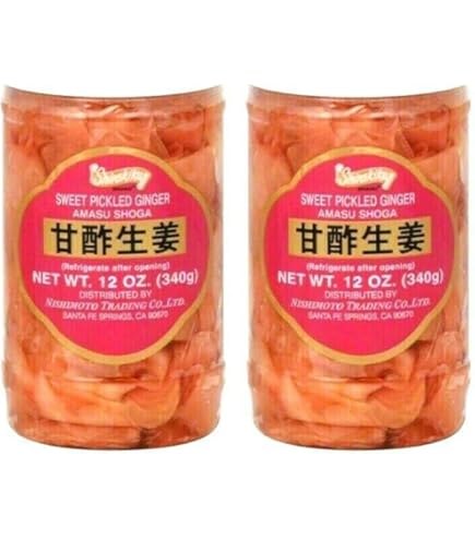 Amazon.com : Amasu Shoga (Sweet Pickled Ginger) - 12oz by